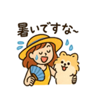 ポメラニアンと仲良しの日常会話スタンプ（個別スタンプ：21）