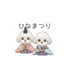 犬の日特集用♡トイプードル春夏用スタンプ（個別スタンプ：1）