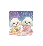 犬の日特集用♡トイプードル春夏用スタンプ（個別スタンプ：20）