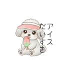 犬の日特集用♡トイプードル春夏用スタンプ（個別スタンプ：39）