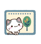 小さいブチ猫☆北欧風（個別スタンプ：24）