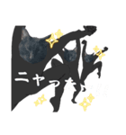 シュールな黒ネッコさん④（個別スタンプ：4）