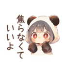 ゆるっと労い★パンダパーカーちゃん（個別スタンプ：6）