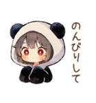 ゆるっと労い★パンダパーカーちゃん（個別スタンプ：25）