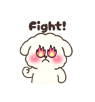 白い犬(もふもふ)1（個別スタンプ：12）