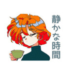 クールなお姉さんの秋★レトロ（個別スタンプ：34）