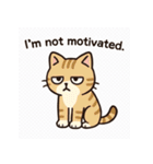 ネガティブねこのスタンプ（個別スタンプ：3）