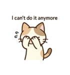 ネガティブねこのスタンプ（個別スタンプ：4）