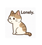 ネガティブねこのスタンプ（個別スタンプ：10）