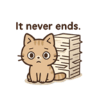 ネガティブねこのスタンプ（個別スタンプ：15）