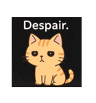 ネガティブねこのスタンプ（個別スタンプ：16）