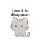ネガティブねこのスタンプ（個別スタンプ：25）