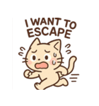 ネガティブねこのスタンプ（個別スタンプ：32）