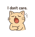 ネガティブねこのスタンプ（個別スタンプ：34）