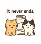 ネガティブねこ2匹スタンプ（個別スタンプ：15）