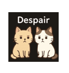 ネガティブねこ2匹スタンプ（個別スタンプ：16）