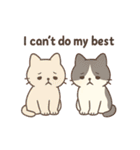 ネガティブねこ2匹スタンプ（個別スタンプ：20）