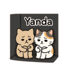 ネガティブねこ2匹スタンプ（個別スタンプ：24）