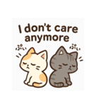 ネガティブねこ2匹スタンプ（個別スタンプ：27）