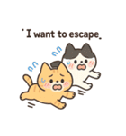 ネガティブねこ2匹スタンプ（個別スタンプ：32）