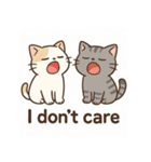 ネガティブねこ2匹スタンプ（個別スタンプ：34）