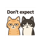 ネガティブねこ2匹スタンプ（個別スタンプ：35）