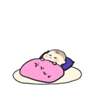 開眼(・)ちなのスタンプ（個別スタンプ：1）