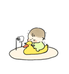 開眼(・)ちなのスタンプ（個別スタンプ：3）