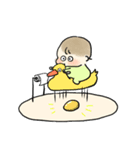 開眼(・)ちなのスタンプ（個別スタンプ：4）