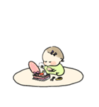 開眼(・)ちなのスタンプ（個別スタンプ：5）