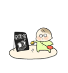 開眼(・)ちなのスタンプ（個別スタンプ：8）