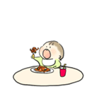 開眼(・)ちなのスタンプ（個別スタンプ：9）