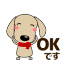 優しい気づかい ダックスフンド-犬好き 秋（個別スタンプ：21）