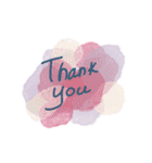 おしゃれ水彩フレーズ♡（個別スタンプ：1）
