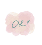 おしゃれ水彩フレーズ♡（個別スタンプ：6）