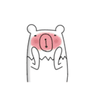 動く白熊さん（個別スタンプ：12）