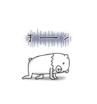 動く白熊さん（個別スタンプ：19）