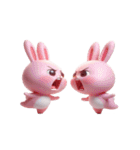 崩壊ピンクうさぎ（個別スタンプ：12）
