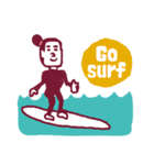 GO SURF -surf girl-（個別スタンプ：1）