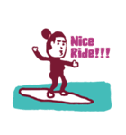 GO SURF -surf girl-（個別スタンプ：22）