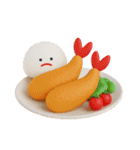 みじめちゃんの食べ物スタンプ（3D）（個別スタンプ：9）