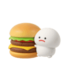 みじめちゃんの食べ物スタンプ（3D）（個別スタンプ：38）