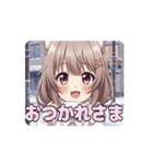 みなみちゃんと冬の待ち合わせアニメ（個別スタンプ：2）