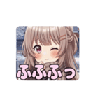 みなみちゃんと冬の待ち合わせアニメ（個別スタンプ：5）