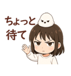 女の子と小鳥 可愛らしく喜怒哀楽（個別スタンプ：2）