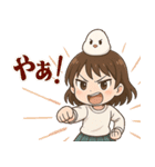 女の子と小鳥 可愛らしく喜怒哀楽（個別スタンプ：15）