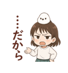 女の子と小鳥 可愛らしく喜怒哀楽（個別スタンプ：17）