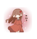 やわらか女の子スタンプ（個別スタンプ：7）