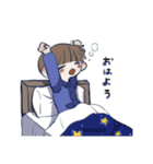 やわらか女の子スタンプ（個別スタンプ：8）