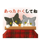ハチワレコンビのほっこり秋冬便（個別スタンプ：13）